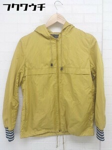 ◇ A.P.C. アー ペー セー 袖口ボーダー 長袖 ジップパーカー サイズXS マスタード ネイビー レディース