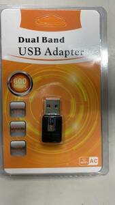 新品 未使用 USB無線LAN　　　2.4GHZ+5GHZ　　USB2.0　　IEEE802.11AC　