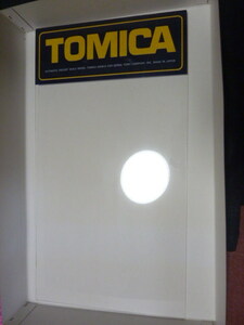 綺麗です！昭和の旧ロゴ トミカ TOMICA 店頭用 ディスプレイケースのクリヤーパネル 検索用：黒箱 青箱 赤箱 什器 陳列 コレクションケース