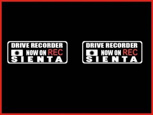 【027】 シエンタ ドライブレコーダー ステッカー ドラレコ トヨタ シール セキュリティ