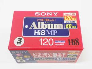 札経01 00-000000-98 [Y] (0403-4) 【未開封】 SONY ソニー Album Hi8 MP Digital8 ビデオカセットテープ 3P6-120HMPL 