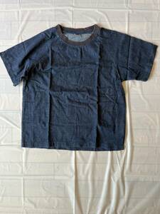 【中古】無印良品　デニムTシャツ　サイズ：L -XL