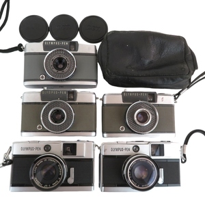 まとめ 5点 フィルムカメラ オリンパス PEN-EE-EE-2 EED D.Zuiko 1:3.5 f=28mm 1:1.7 f=32mm 0425-033