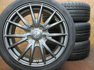 ★SHAKEDOWN VS + TOYO DRB・YOKOHAMA BluEarth GT AE51 215/45R17 4本セット[ノア ヴォクシー リーフ セレナ ステップワゴン アテンザ]