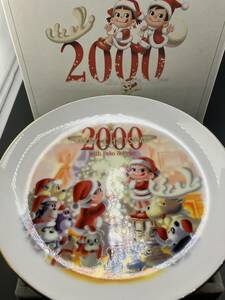 非売品！新品未使用！ 不二家 ペコちゃん ポコちゃん 2000年 クリスマス プレート 皿 ノベルティ 予約特典