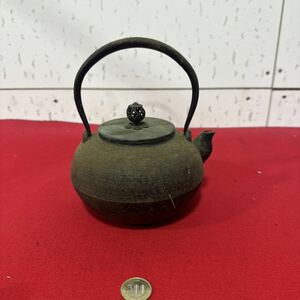 鉄瓶 茶道具 煎茶道具 急須 銅蓋 茶器 時代物 