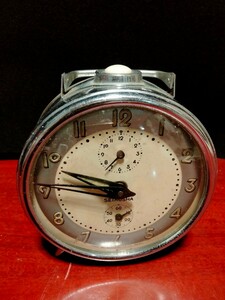 再出品、精工舎 SEIKOの古い ゼンマイ式 目覚し時計動作品