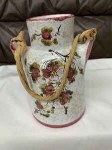 花瓶 花器 DERUTA 焼き物 インテリア オブジェ 美品