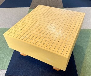 【本榧保証】本榧碁盤 約4寸 盤厚み13cm 高さ25cm 奥行45.5cm 横41.5cm 本榧　碁盤