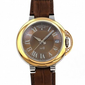 ベダ&カンパニー BEDAT&Co. No.8 NO.8コレクション B828.070.400 ブラウン文字盤 新古品 腕時計 レディース