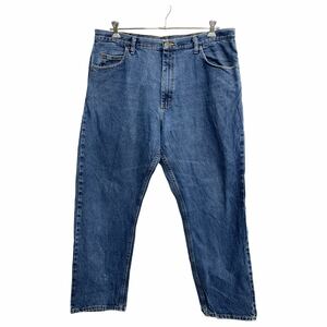 中古 古着 Wrangler デニムパンツ W40 ラングラー リラックスフィット ビッグサイズ インディゴ コットン 古着卸 アメリカ仕入 2312-681