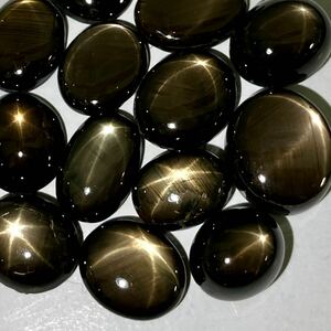 ●天然ブラックスターサファイア15点おまとめ100ct●m ルース 裸石 star sapphire jewelry コランダム 宝石 ジュエリー k