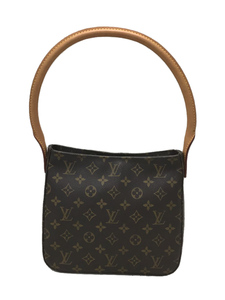 LOUIS VUITTON◆ルーピングMM_モノグラムキャンバス/PVC/BRW