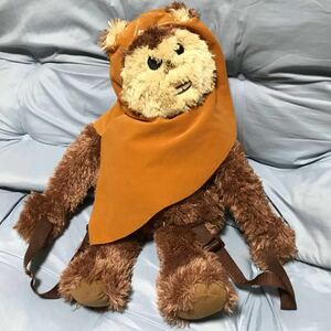 希少! 新品! STAR WARS (スターウォーズ) Ewok (イウォーク) バックパック | ふわふわ グッズ おんぶ リュック Disney ディズニー