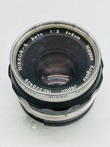 3e136 必見 ! Nikon ニコン NIKKOR-S AUTO 1:2 F=5cm レンズ 中古品 現状品 動作未確認のためジャンク扱い !
