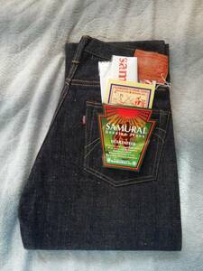 サムライジーンズ　SAMURAI JEANS　限定モデル　シリアルナンバー[000]　S0500XX　手拭い・ステッカー付き　W32　未使用　デッドストック