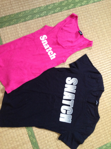 美品☆スナッチのロゴTシャツタンクセット 109系 黒 ピンク ギャル SNATCH