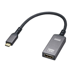 USB Type C-HDMI変換アダプタ 8K/60Hz/HDR対応 DP ALTに対応したType-Cポートを変換し映像出力 AD-ALCHDR03 サンワサプライ 送料無料 新品