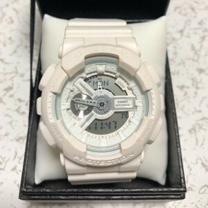 【カシオ】 ジーショック 新品 腕時計 ホワイト 未使用品 GA-110BC-7AJF CASIO 男性 メンズ