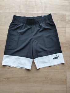 【新品特価！定価3850円が58％OFF!】 2 プーマ メンズ ウインドハーフパンツ PUMA POWER ウーブン ショーツ 849556　ブラック /サイズXL