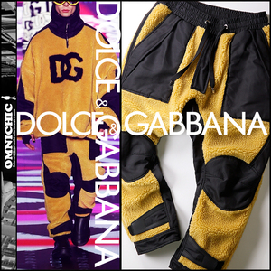 贅沢コレクションモデル■新品22万【DOLCE&GABBANA】モコモコテディ―トラックジョガーパンツ50/W86-96㎝ドルチェ＆ガッバーナ/GVIJAZ