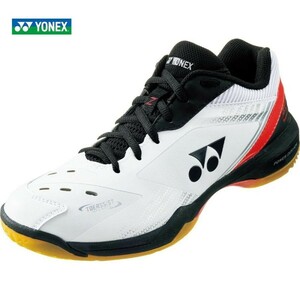 【SHB65Z3(114) 22.5】YONEX(ヨネックス) バドミントンシューズ　パワークッション 65Z　ホワイト/レッド　新品未使用 