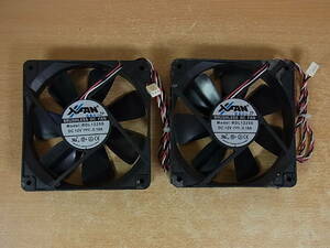 ◎F/372●X-FAN☆PCケースファン☆DC12V 0.18A☆RDL1225S☆動作不明☆ジャンク