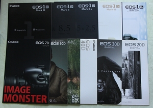 【カメラ・カタログ】 Canon EOS-1Ds MarkIII・EOS-1D MarkIII・EOS7D・EEOS60D・EOS50D・EOS40D他