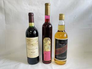 KK0604-83I　Sang Thip 5年 750ml 40%/Bacchus 500ml 9%/MOUEIX 750ml 11.5% 3本セット　ワイン/リキュール等