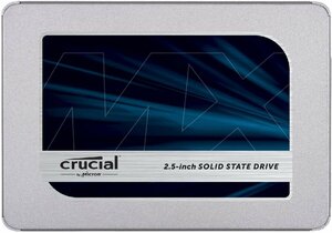 Crucial SSD 500GB MX500 内蔵2.5インチ 7mm (9.5mmスペーサー付属) 5年保証