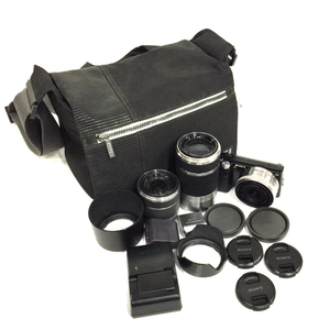 1円 SONY NEX-5 E 2.8/16 E 3.5-5.6/18-55 OSS 含む ミラーレス一眼 デジタルカメラ L211823