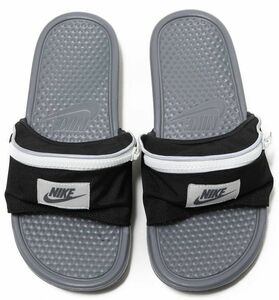 ■ナイキ ベナッシ JDI ファニーパック ブラック/グレー 新品 25cm US7 NIKE BENASSI JDI FANNY PACK ウエストバック サンダル