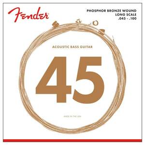 Fender 8060 Acoustic Bass Strings, Phosphor Bronze, Long Scale, .45-.100 アコースティックベース弦〈フェンダー〉