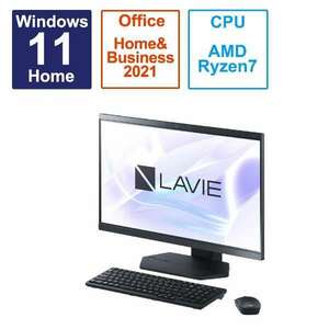 新品 NEC LAVIE A23 A2365 PC-A2365GAB 23.8型 AMD Ryzen 7 7730U メモリ容量16GB SSD512GB Office 2021搭載 Windows 11 DVD±R