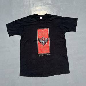 80s 90s ART Tシャツ ビンテージ vintage USA製 アメリカ製 フルーツオブザルーム FRUIT OF THE LOOM アート ブラック 黒 シングル XL