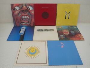 D398-80　34 LPレコード　King Crimson キング・クリムゾン　クリムゾンキングの宮殿/ポセイドンのめざめ/Beat/Discipline/USA/暗黒の世界