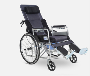 未使用新品 多機能 車椅子 老人用 高品質 横になりできる 折り畳み式 便器付き /調整背もたれ カート 