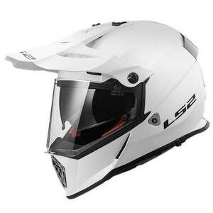 LS2 MX436 ツーリング ダブルシールド オフロード ヘルメット ホワイト