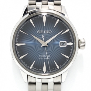 SEIKO(セイコー) 腕時計 プレサージュ 4R35-01T0 メンズ SS/裏スケ ブルー