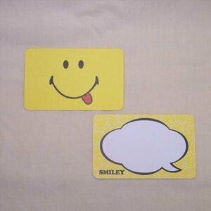 スマイル　ニコちゃん　SMILEY ミニメッセージカード (ANB-54：フキダシ)アメリカ雑貨　アメ雑　アメリカン雑貨