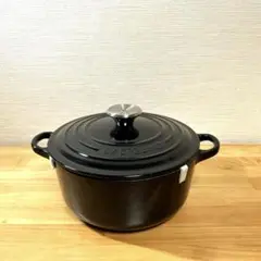 ル・クルーゼ ココットロンド 20cm ブラック 鍋 両手鍋
