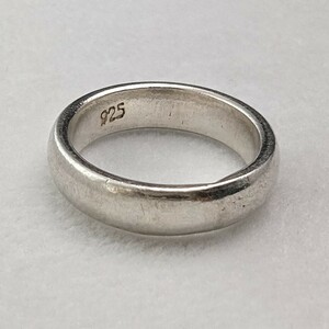 英国ヴィンテージ ジュエリー 純銀製 シンプルピンキーリング 指輪