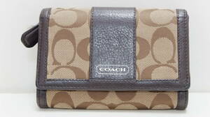 【税込売切送料無料】COACHコーチ/L字ファスナー財布/使用OK◆Used