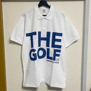 新品 kinashi cycle 木梨サイクル ポロシャツ THE GOLF ホワイト ゴルフ 木梨憲武 とんねるず