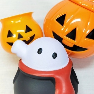 ハロウィン スクイーズ 他雑貨セット オバケ パンプキン キャンディポット プリンカップ ゴースト