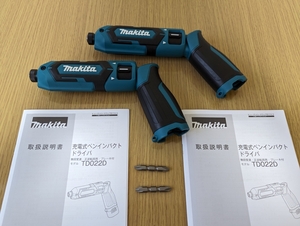 ★新品★ マキタ TD022DSHX【本体のみ ２台】充電式ペンインパクトドライバー makita（バッテリー BL0715、充電器 DC07SB なし）TD022DZ