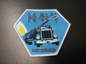 DEF LEPPARD 刺繍パッチ ワッペン on through the night / iron maiden metallica riot Black Sabbath Michael Schenker scorpions