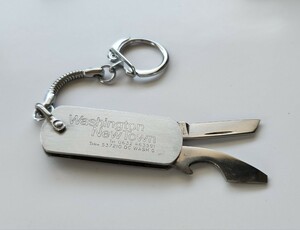 【 SHEFFIELD 】シェフィールド ナイフ　キーホルダー　折りたたみナイフ　ワシントンニュータウン　英国製　ヴィンテージ　