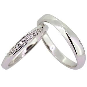 結婚指輪 マリッジリング ペアリング シルバー カップル セット 指輪 ダイヤモンド