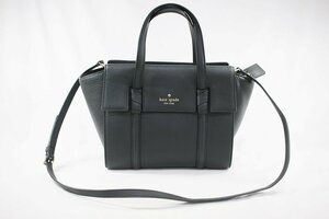 ◎ 中古品 Kate spade ケイトスペード ハンドバッグ ショルダーバッグ 2wayバッグ 黒 レザー